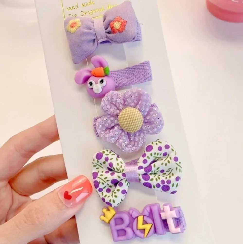 Girls Cute Purple Star‎ Delu 5-Piece Set NEW